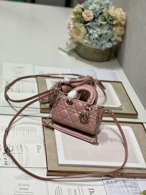 Dior Mini Horizontal Diana Bag - Pink - Image 5