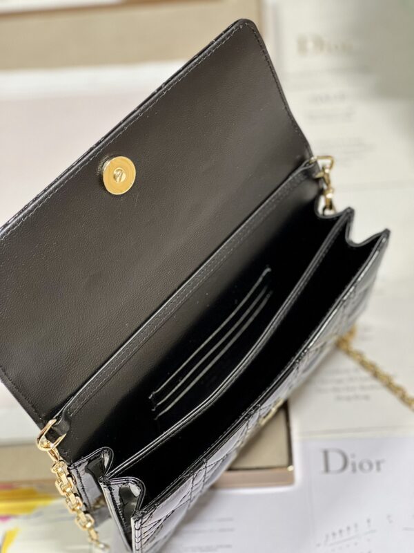 Dior Pearl Clutch - Patent Leather Black - Image 2